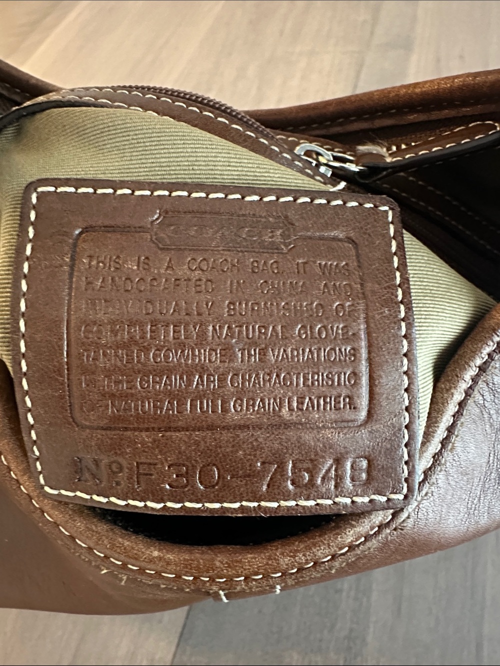 Coach Leather Hobo Shoulder Bag - Brown - Picture 2 of 10